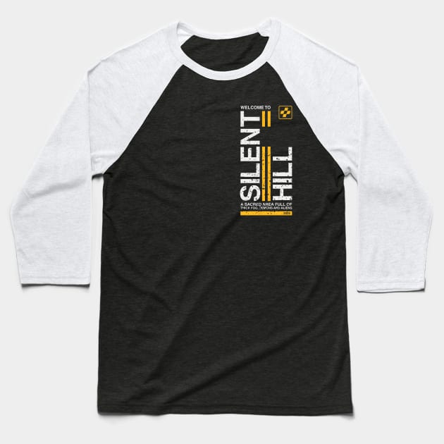 Silent Hill Game Baseball T-Shirt by GeekyGetters